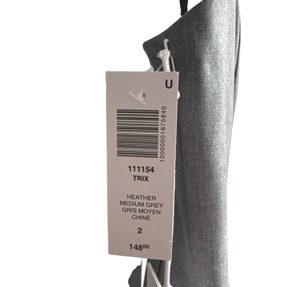 NWT. Aritzia Heather grey TRIX dress size 2 Sunday Best - Picture 5 of 13